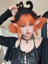 ラブリーショートウィッグ【ロリータ・ハロウィン・ゴシック・ストレートヘア】