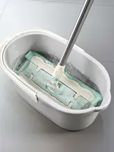プラスチック製 折りたたみモップバケツ【長方形・持ち手付き・洗車用・水汲み用】
