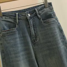 通勤スタイルに最適！ストレートシルエットのゆったりデニムパンツ【シンプル・シルエット】