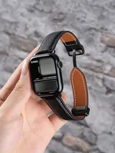 Apple Watch バンド メンズ 本革 マグネット式 上品 夏 Series 10 9 8 7 SE Ultra 対応