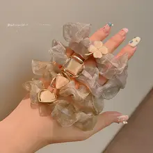 猫目石風デザインのヘアゴム【ポニーテール用・お団子髪対応】