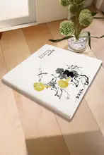 防滑仕様の木製椅子用クッション【新中式・ゴード型デザイン】
