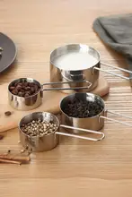 304ステンレス製 計量カップ・スプーン【粉用・コーヒー豆用・ベーキング対応】