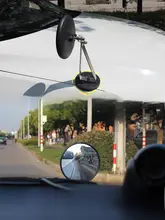 304ステンレス製 錆びない強磁力ミラー【教習車用・前方補助・小型】