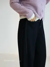 高腰デザインのデニムパンツ【スリム効果・バナナパンツスタイル・立体裁断】