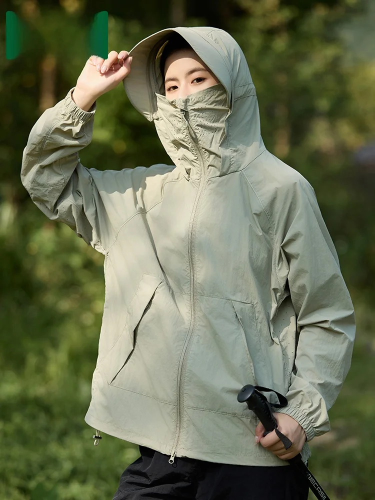 木林森アイスシルク日焼け防止服：夏のハイキングで紫外線対策に最適な軽量ファッション