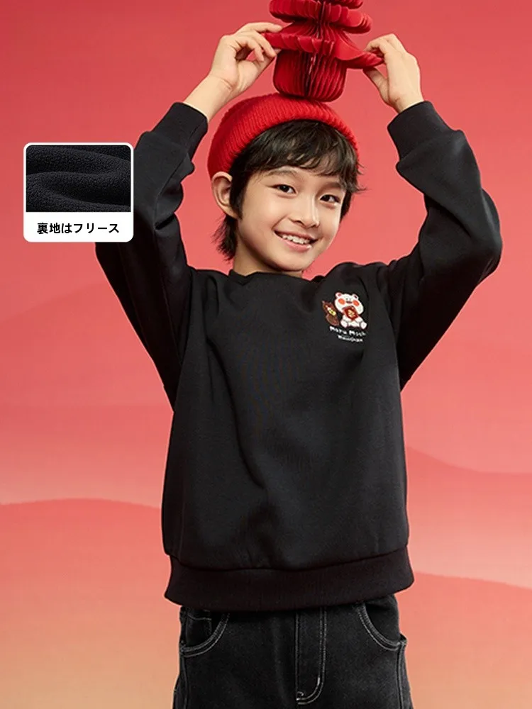 子供用長袖Tシャツ：春秋・冬用の厚手スウェットで男女共に快適な着用を実現