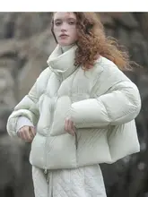 デザイン性に優れたダックダウンショートコート【女性用・白鹅绒・カジュアルスタイル】