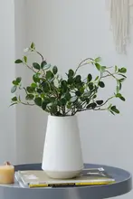 シンプルな現代風陶器花瓶【デスクトップ用・インテリア装飾】