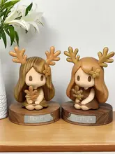 木製のかわいいキャラクター置物【創造的で高級感あるギフト】
