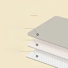 寝室用シンプルベッドサイドテーブル保護マット【洗濯機・冷蔵庫・防塵・高級感】