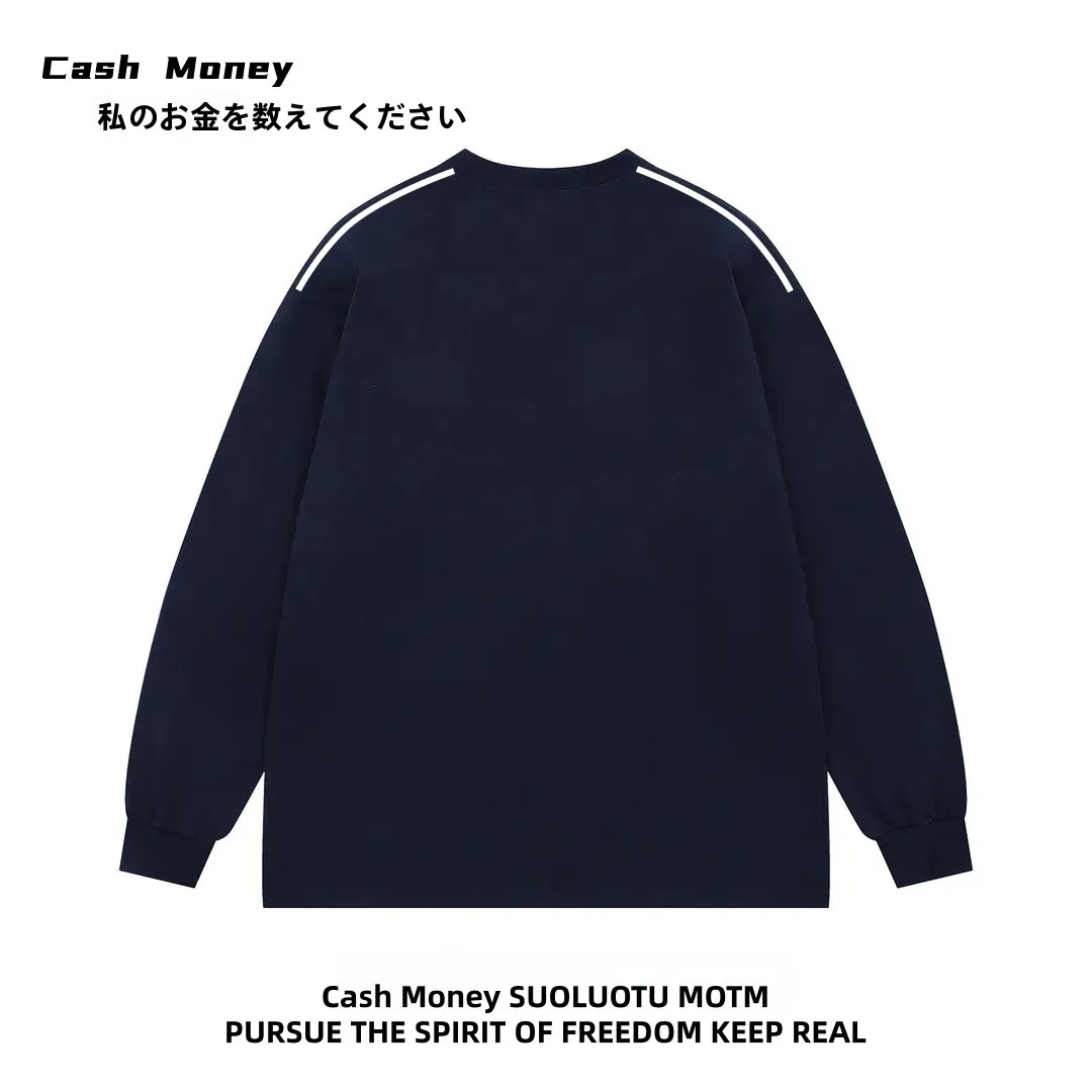 レーシングスタイル プリント長袖Tシャツ【ユニセックス・ヒップホップ・秋用】