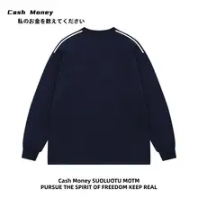 レーシングスタイル プリント長袖Tシャツ【ユニセックス・ヒップホップ・秋用】