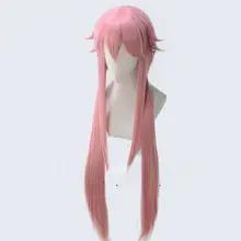 我妻由乃風キャラクターコスプレウィッグ【桜色・束ね髪スタイル】