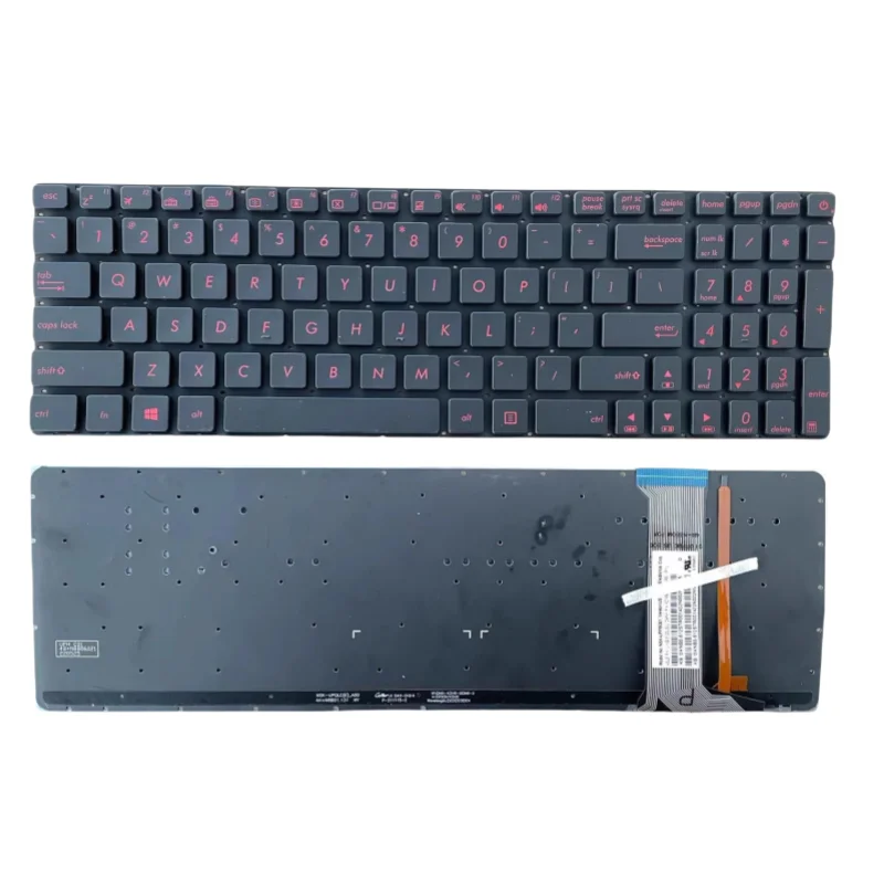 ASUS GL552J GL552VXK/VX/VW/JX/VL用交換可能なノートパソコンキーボード【Cカバー付き】