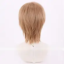 城谷忠臣風コスプレウィッグ【肉桂粉・ショートヘア・フェイスライン補正】