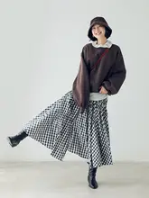 高腰不規則デザインスカート【女性用・シンプルで洗練された秋の新作】