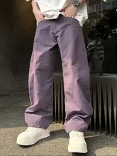 春秋用 大口ポケット付きカーゴパンツ【アメリカンスタイル・ハーレム風・フィット】