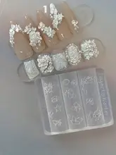ネイルモールド 3D リリーフ フラワー 小花 立体 ネイルパーツ 手作り