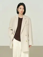 冬用 羊毛ダブルブレストショートコート【極上の柔らかさ・デザイン性の高い仕立て】