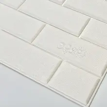 3D立体壁紙 自粘式防水・防潮・遮音・防衝撃 ブリックパターン【リビング・寝室用】