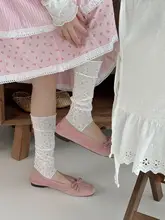 フラワープリント ボディスーツ風バレエソックス【夏用・薄手・通気性】
