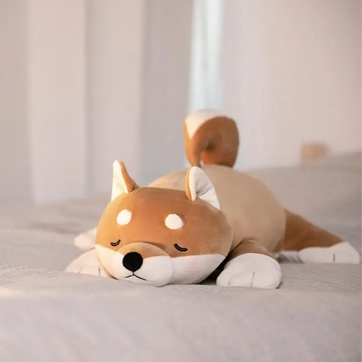 柴犬の毛糸ぬいぐるみ【可愛いハンドウォーマー・抱き枕・女の子用・誕生日ギフト】