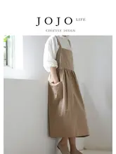 インスピレーションを受けたデザインの綿製エプロン【家用・ネイルアーティスト・フラワーデザイン】