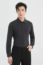 ビジネスカジュアル メンズ長袖シャツ【シンプルデザイン・春用・涼感】