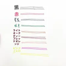 カラフルな中性ペン【書きやすい・全24色・ノート用】
