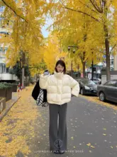シンプルなデザインのウールパンツ【冬用・加绒・高級感・フィット感・フレア】