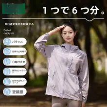 涼しさと紫外線対策！薄手アウター【アイスシルク・通気性・ゆったりサイズ】
