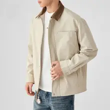 トリコロールカラーの翻領ジャケット【クラシックデザイン・メンズ用・秋冬対応】