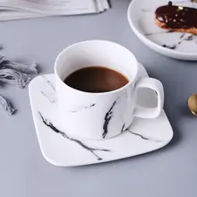 陶磁製の高級コーヒーカップ&ソーサー【創造的なデザイン・カフェスタイル・ティーセット対応】（セットアップ対応）