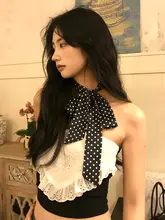 水玉スレンダーストリップシルクスカーフ女性 2025 春夏新作