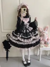 ロリータ ジャンパースカート レディース オリジナル ドール風 スイート ノースリーブ ガーリー