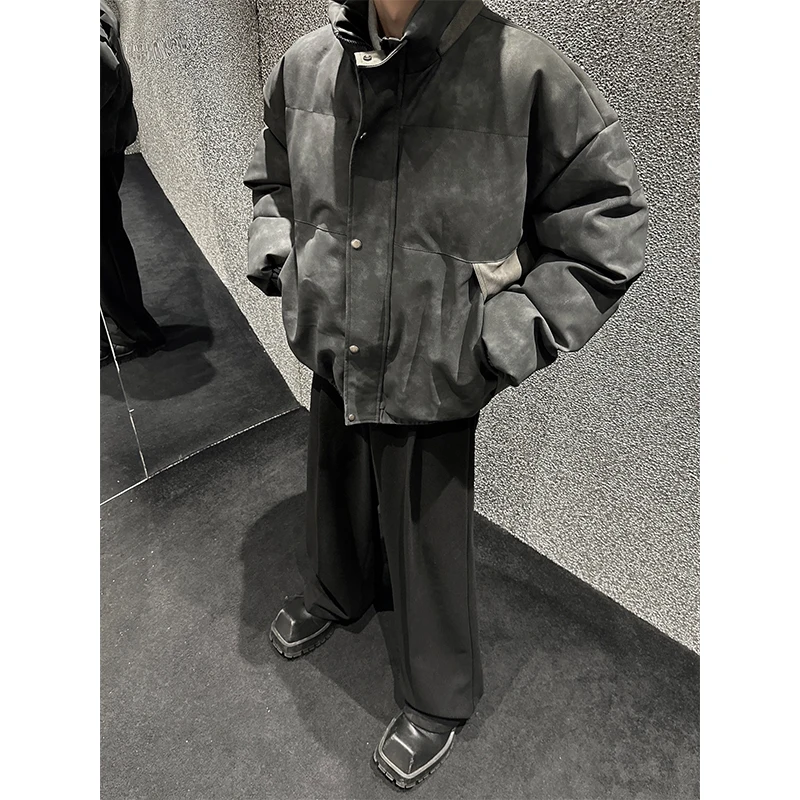 2026冬アウター メンズ 何を着るべきか ポイント？立襟のグラデーションダイ加工コットンジャケットが解決する
