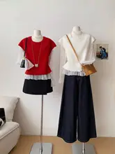 冬用ベスト【レイヤードスタイル・ルビー色・インナー付き】（セットアップ対応）