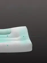 首をサポートする分区デザインの牽引枕【家庭用・快適な睡眠用・2個セット】