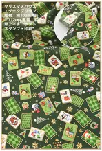 クリスマス風デザインのカートゥーンプリントドレス【純綿・手作り・子供用】