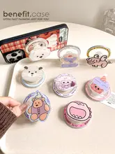 かわいい動物デザインの磁気吸着スマホスタンド【折りたたみ式・デスク用・伸縮可能】