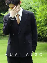 ビジネスカジュアルスーツ【厚手・フォーマル・結婚式対応・三点セット】（セットアップ対応）