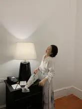 新中式マーメイドスカート【半袖シャツ・女性用・フルレングス】（セットアップ対応）
