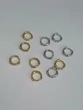 925純銀製 ミニサークルイヤーカフ【シンプルデザイン・寝る時も外さない】