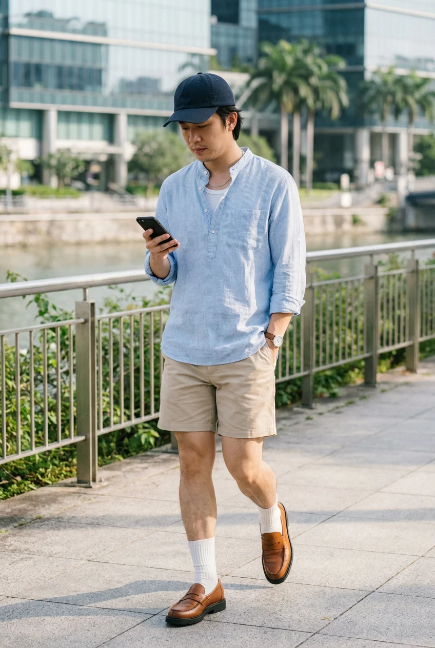 カーゴパンツ メンズ コーデ 完全ガイド｜トップス選びと素材のバランス