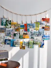 DIYフォトウォール装飾【創造的なインテリア・ポストカード展示用】