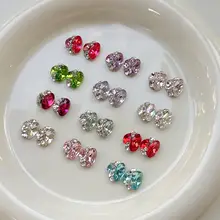 美しい紫色のネイルアクセサリー【K9クリスタル・異形ドット・豪華デザイン】