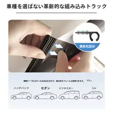 車内用トラック式サンシェード【フロント・リアシート対応・ベビー・子供用・UVカット・無地】