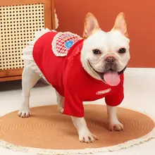 パグ犬用衣服【スカートデザイン・春秋用・中小型犬対応】（セットアップ対応）