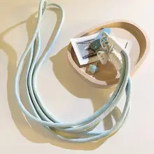 かわいい雲デザインのスマホケースストラップ【ピンク・長め・肩掛け仕様・学生向け】
